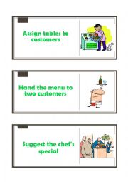 English Worksheet: At the restaurant