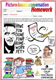 English Worksheet: Picture based conversation.  Homework. (Debating) 31/