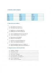 English Worksheet: SINGULAR- PLURAL