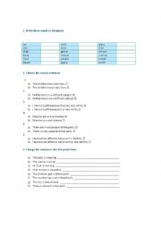 English Worksheet: SINGULAR- PLURAL