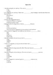 English Worksheet: Extreme English