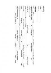 English Worksheet: elementary