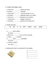 English Worksheet: English test