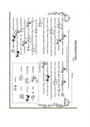 English Worksheet: Thanksgiving Worksheet