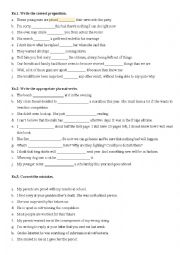 English Worksheet: Phrasal verbs with 