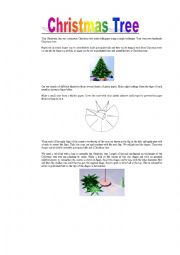 English Worksheet: Cristmas Tree Worksheet
