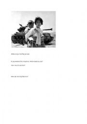 English Worksheet: war