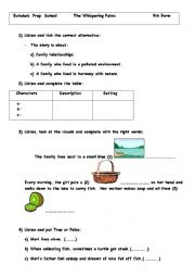 English Worksheet: the whispering palms