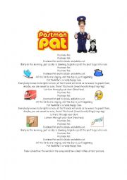 English Worksheet: Postman Pat