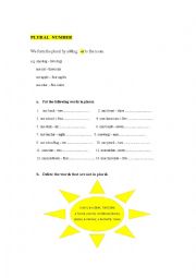 English Worksheet: PLURAL -S