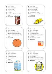 English Worksheet: Food and Drinks