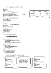 English Worksheet: love Mode