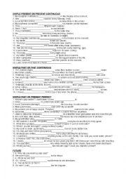 English Worksheet: grammar test