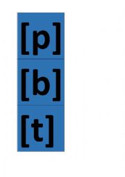 Sounds flashcards. Consonants