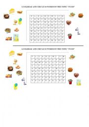 English Worksheet: In my lunch box