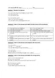 English Worksheet: Hall of Fame by The Script