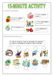 English Worksheet: 15-minute activity