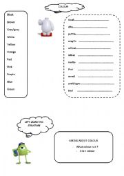 English Worksheet: colour worksheet with BayMax Big hero