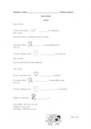 English Worksheet: Hei brother song activity