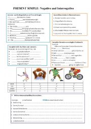 English Worksheet: PRESENT SIMPLE TENSE