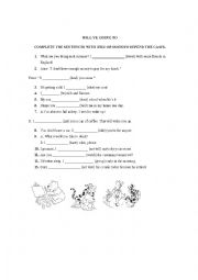 English Worksheet: Will vs Going to