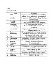 English Worksheet: Grade 7 vocab