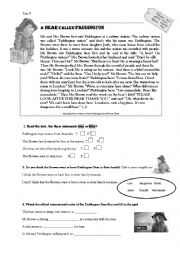 English Worksheet: Paddington Bear 