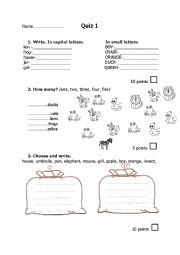 English Worksheet: I  know
