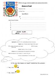 English Worksheet: British Food