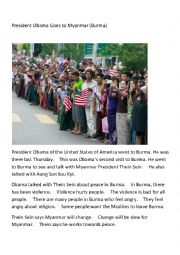 Obama Visits Myanmar