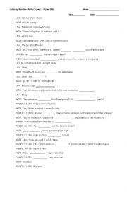 English Worksheet: Transcript for listening - Getting a police report for a stolen bike