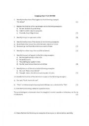 English Worksheet: Grammar Quiz