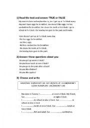 English Worksheet: PRESENT SIMPLE