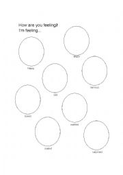 English Worksheet: How are you feeling? Im feeling...