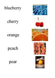 English Worksheet: Fruit