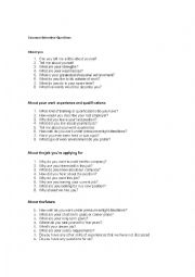 Job Interview Questions