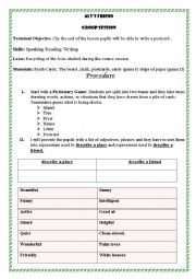 English Worksheet: Als friend: Writing a postcard