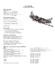 English Worksheet: City of Angels 30 seconds to Mars