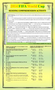 English Worksheet: World Cup 2014