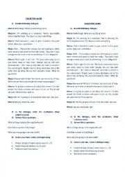 English Worksheet: Volunteer Work Dialogue