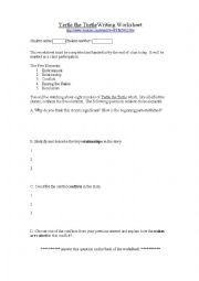 Yertle the Turtle LC Writing Worksheet
