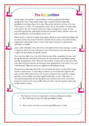 Reading comprehension test on pocket money for grade nine