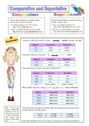 English Worksheet: Comparative and Superlative