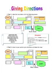 Giving Directions-Pairwork