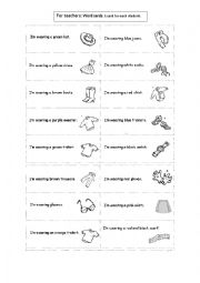 English Worksheet: Clothes: speaking activity