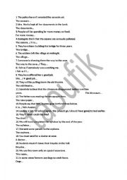 English Worksheet: REVIEW EXERCISES