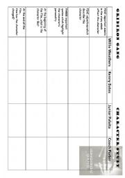 English Worksheet: Gridiron Gang Character Study