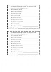 English Worksheet: common mistakes with present simple