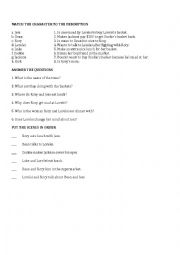 Gilmore Girls A-Tisket A-Tasket Listening Worksheet