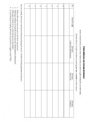 English Worksheet: Journal entry